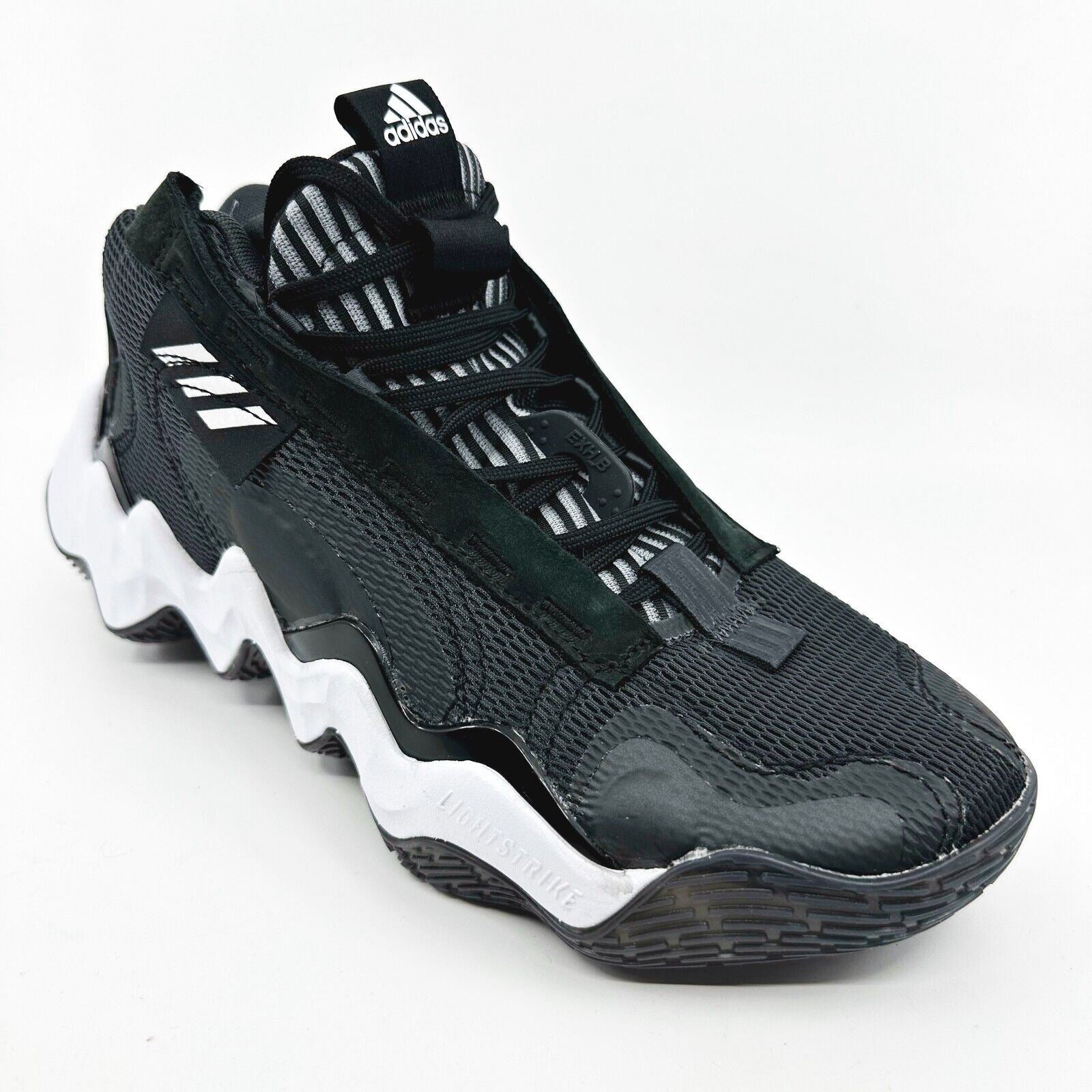 Adidas Exhibit B Candace PE Black White Womens Basketball Sneakers GZ2349
