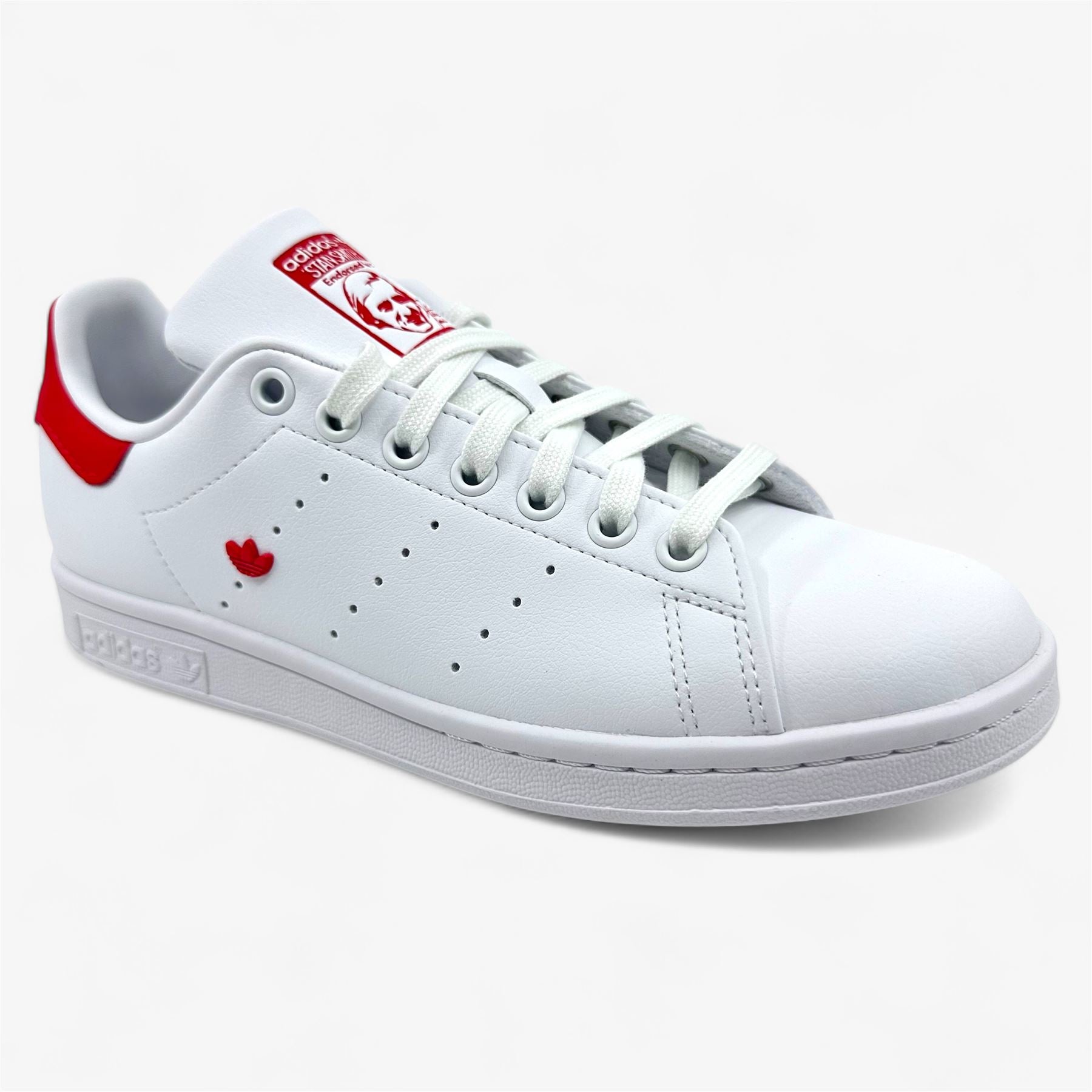Adidas Stan Smith Cloud White Active Pink Womens Athletic Sneaker (IE0460)