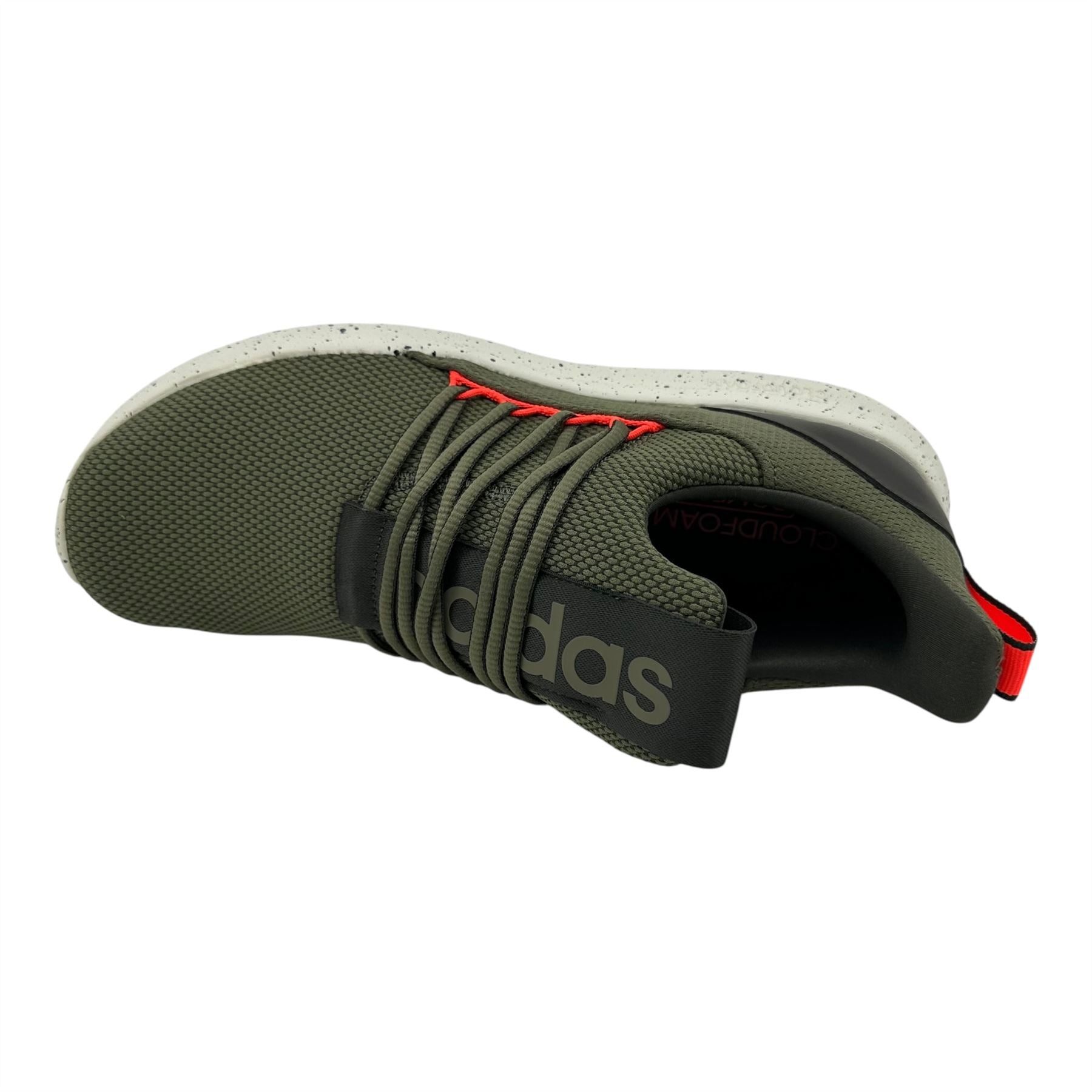 Adidas Lite Racer Adapt 7.0 Olive Strata Solar Red Mens Athletic Sneaker (IH7723)
