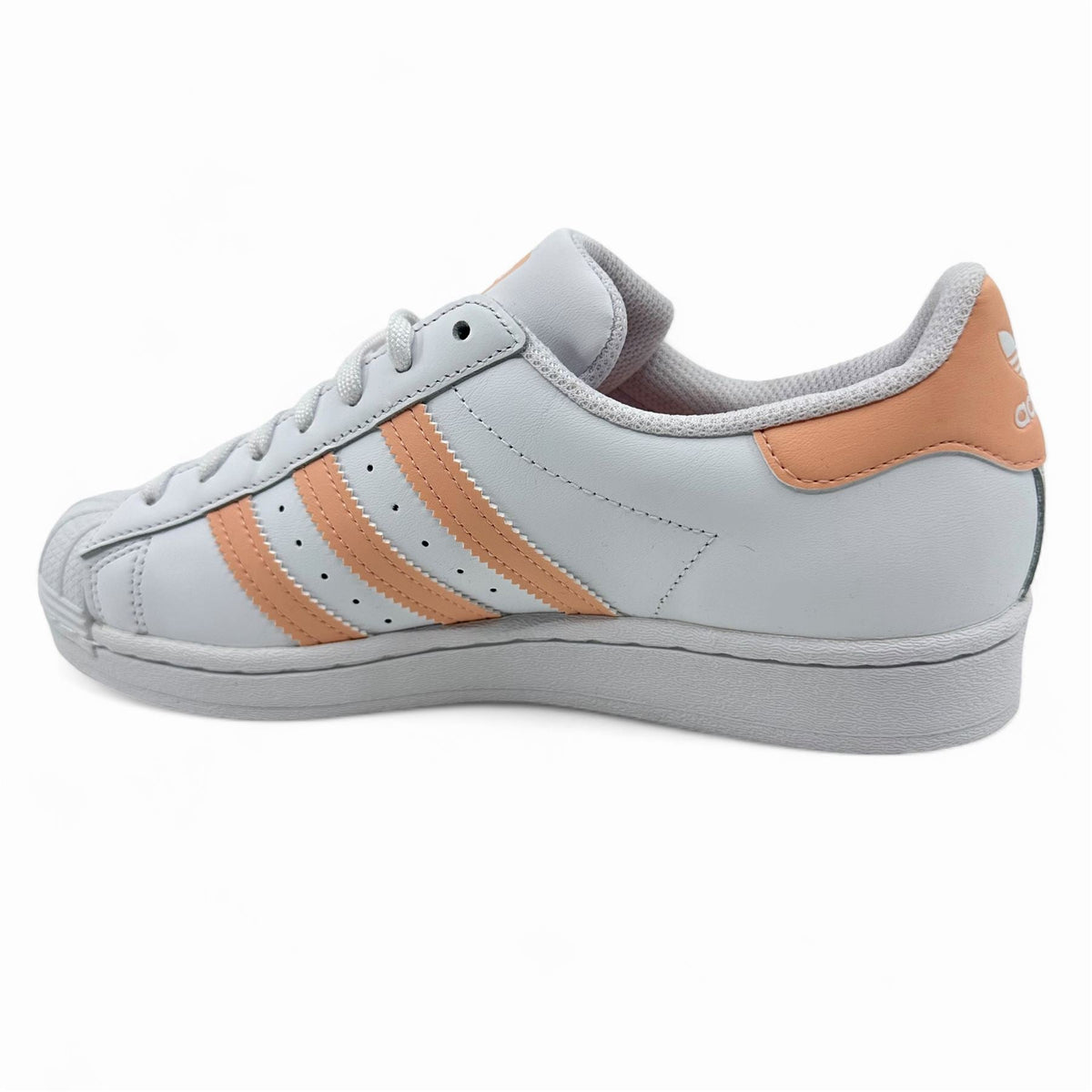 Adidas Superstar White Haze Coral Kids Size 7 Athletic Sneaker (GZ9097)