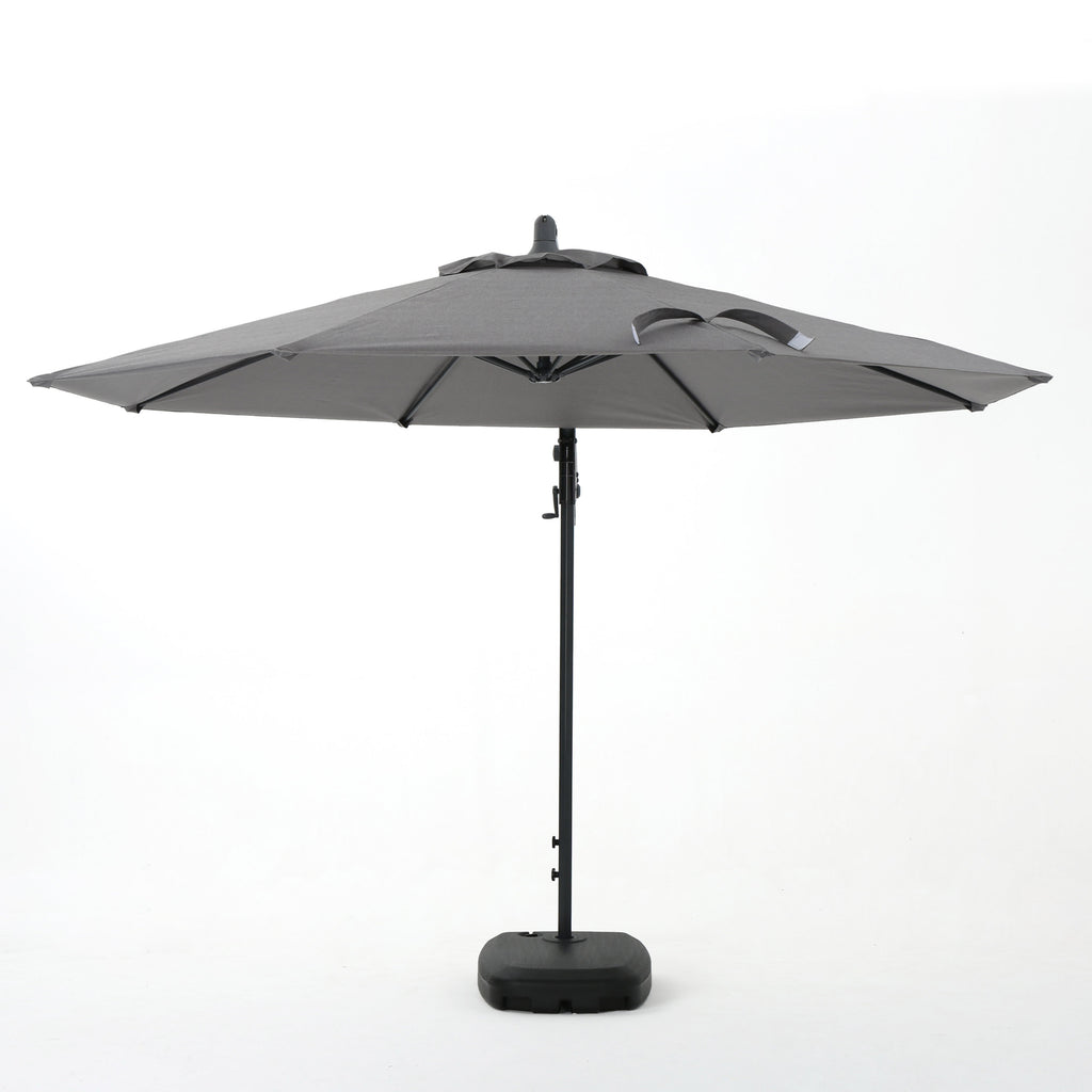 Canopy with Aluminum Pole and Dark Grey Plastic Base U159
