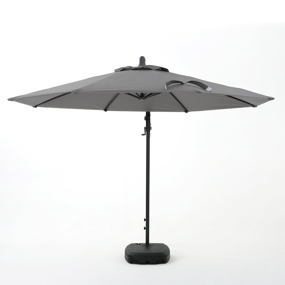 Canopy with Aluminum Pole and Dark Grey Plastic Base U159