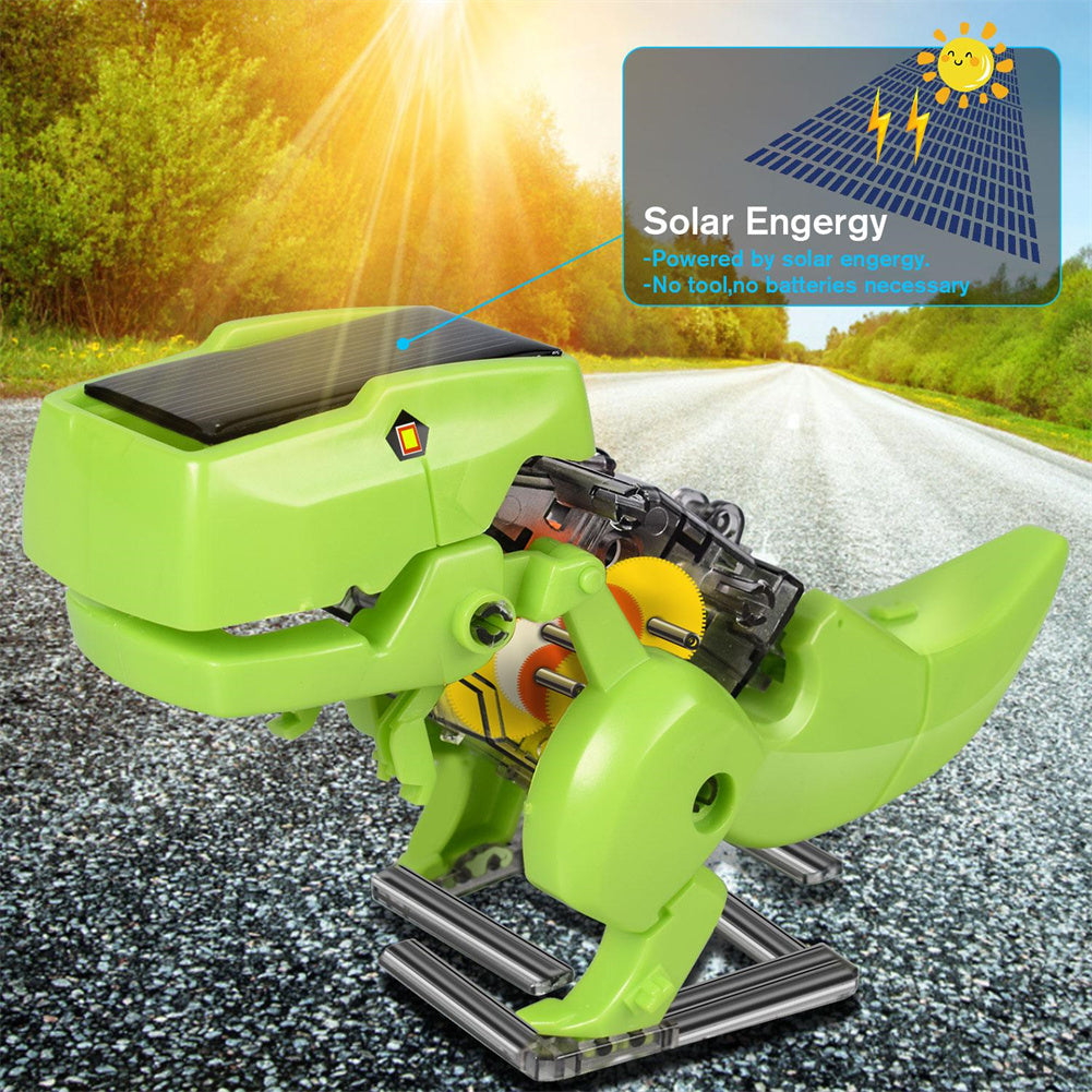 3-in-1 Solar Powered Dinosaur Robot Building Toys P673604