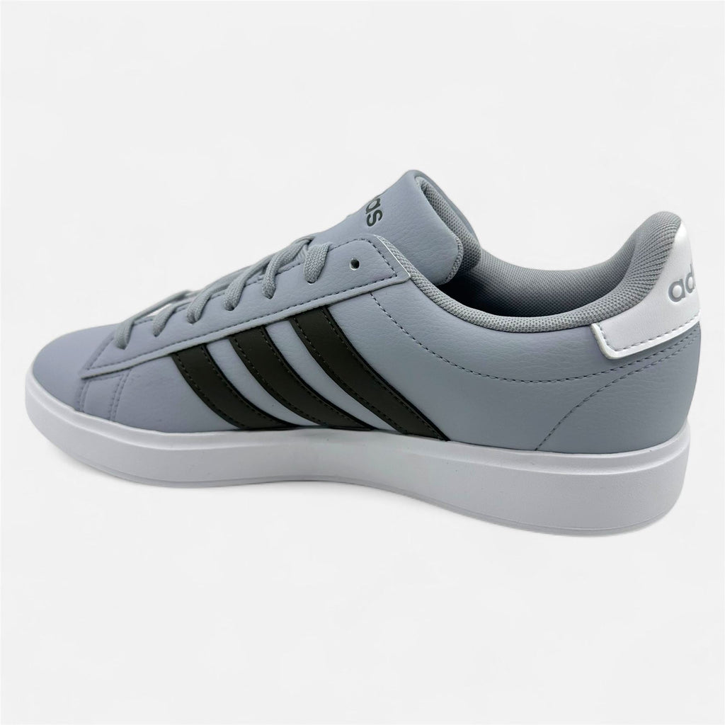 Adidas Grand Court 2.0 Halo Silver Shadow Olive Mens Athletic Sneaker (ID4468)