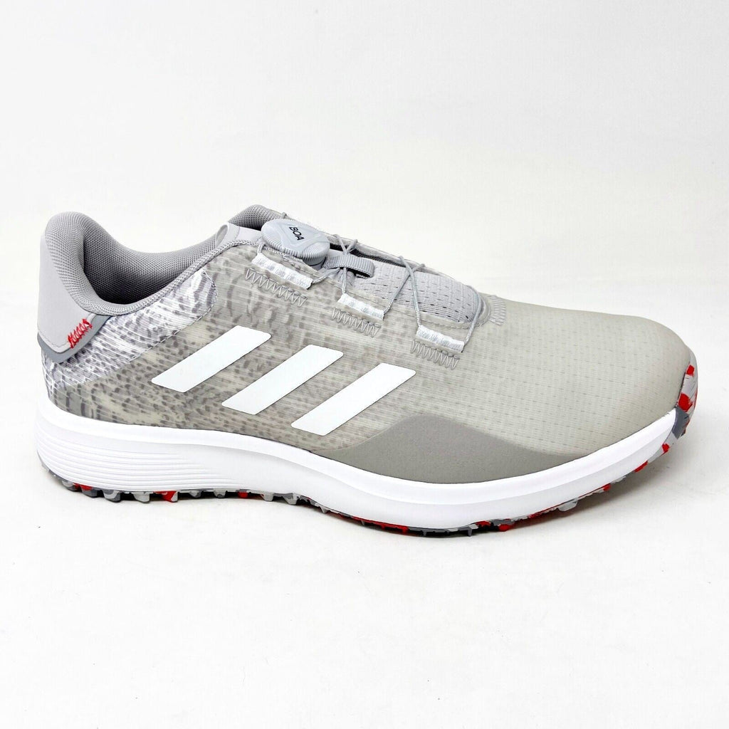 Adidas S2G SL BOA Spikeless Grey Mens Waterproof Golf Shoes GV9786