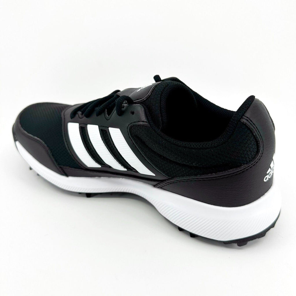 Adidas Tech Response 2.0 Black White Mens Wide Spike Golf Shoes EE9419