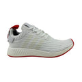 Adidas NMD R2 Primeknit White Core Red Mens Athletic Sneaker (BA7253)