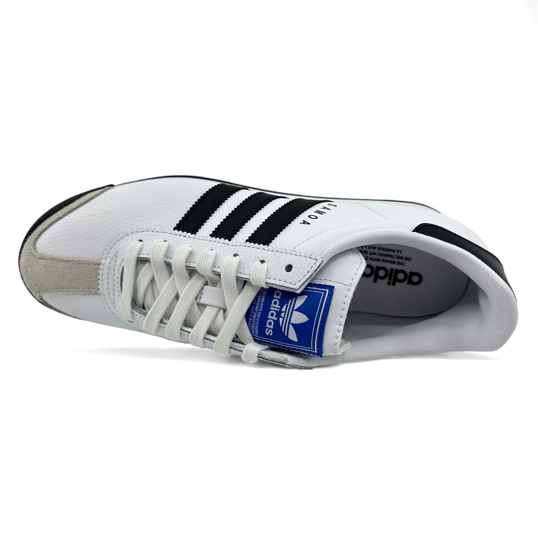 Adidas Samoa White Black Mens Athletic Sneakers (675033)