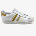 Adidas Superstar White Golden Beige Mens Athletic Sneaker (HP5500)