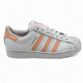 Adidas Superstar White Haze Coral Kids Size 7 Athletic Sneaker (GZ9097)