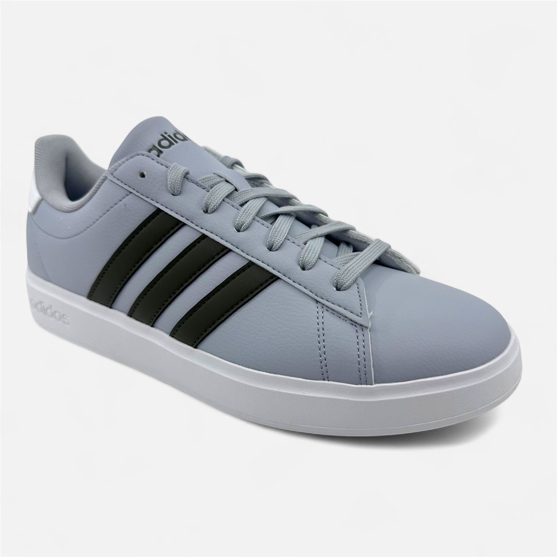 Adidas Grand Court 2.0 Halo Silver Shadow Olive Mens Athletic Sneaker (ID4468)