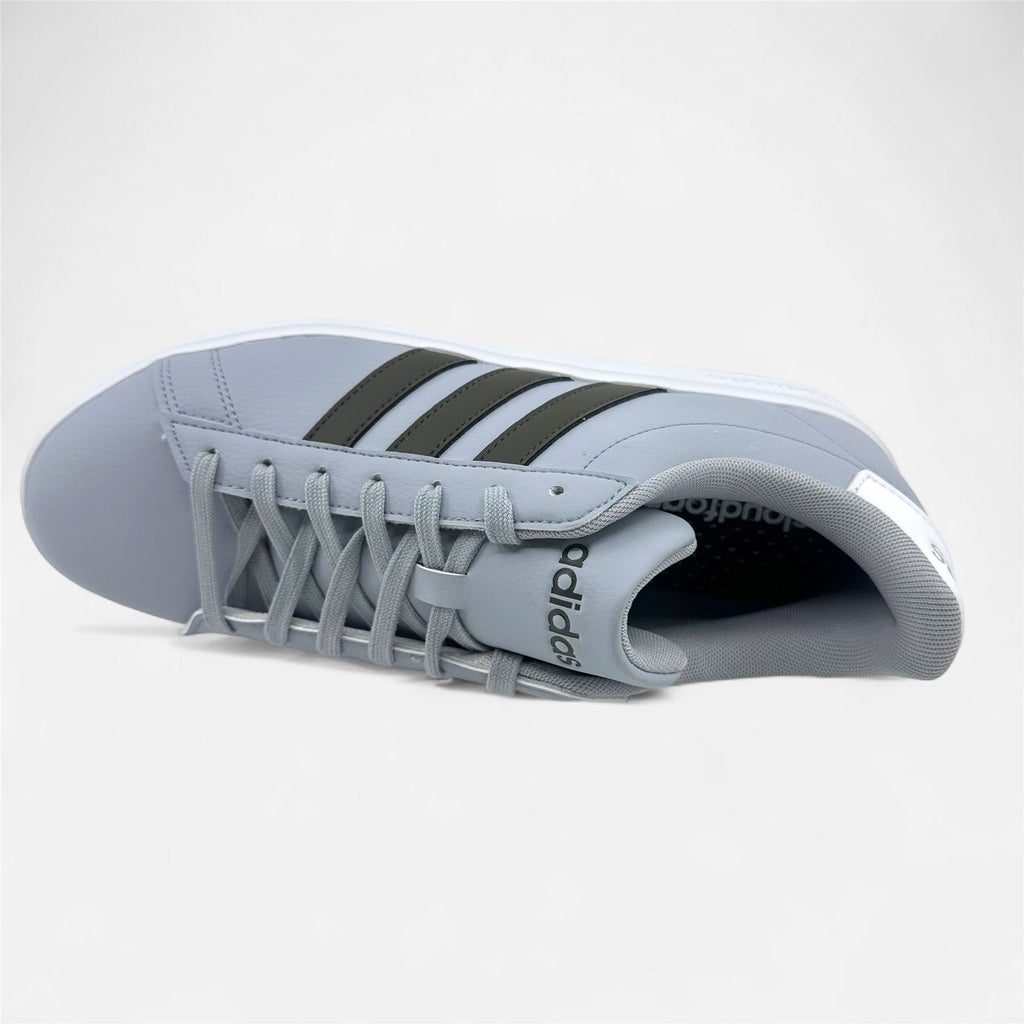 Adidas Grand Court 2.0 Halo Silver Shadow Olive Mens Athletic Sneaker (ID4468)