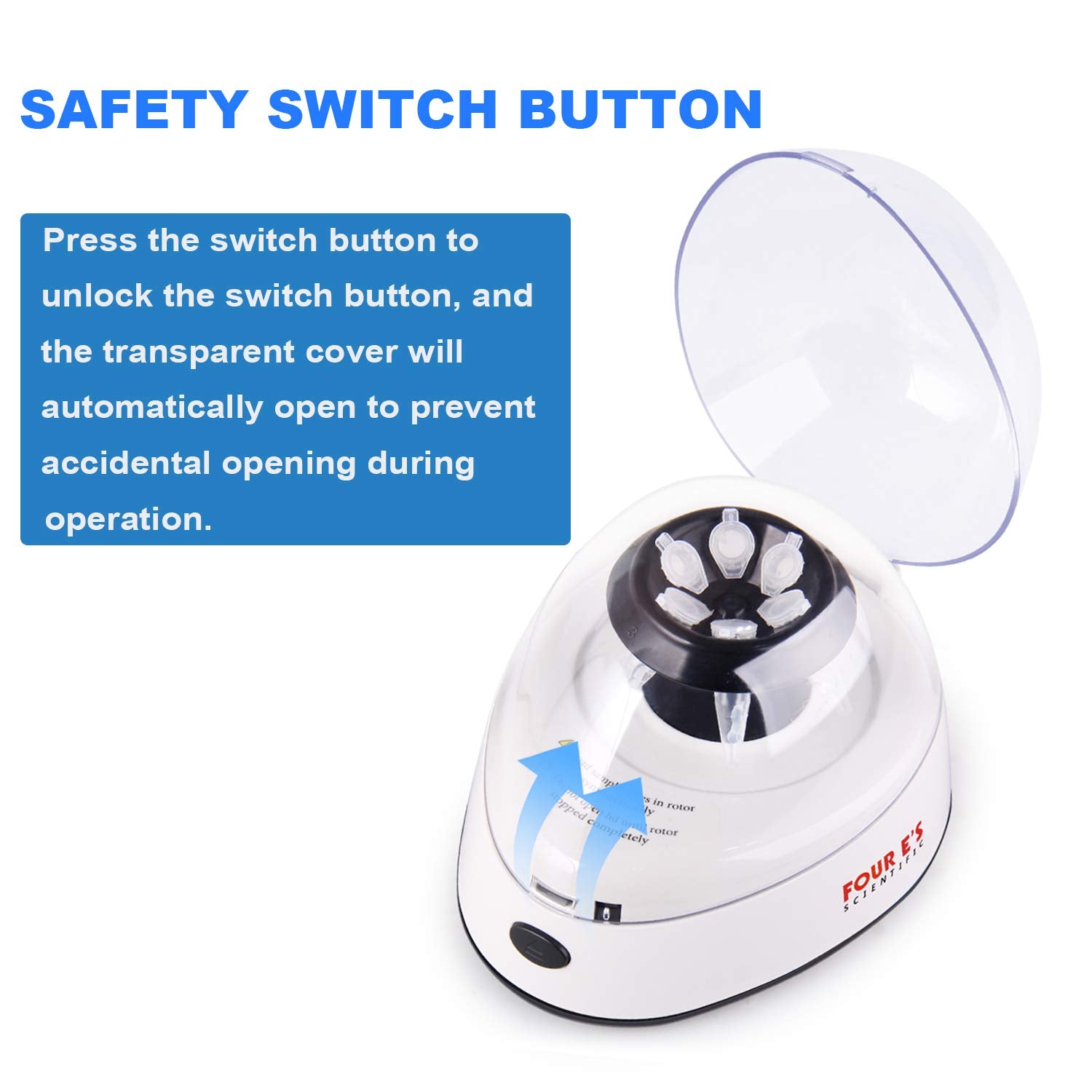 Mini Centrifuge 5400rpm with 2 Interchangeable Rotors O39861