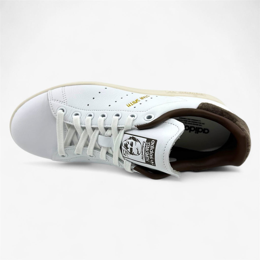 Adidas Stan Smith Cloud White Gold Brown Womens Athletic Sneaker (IF7003)