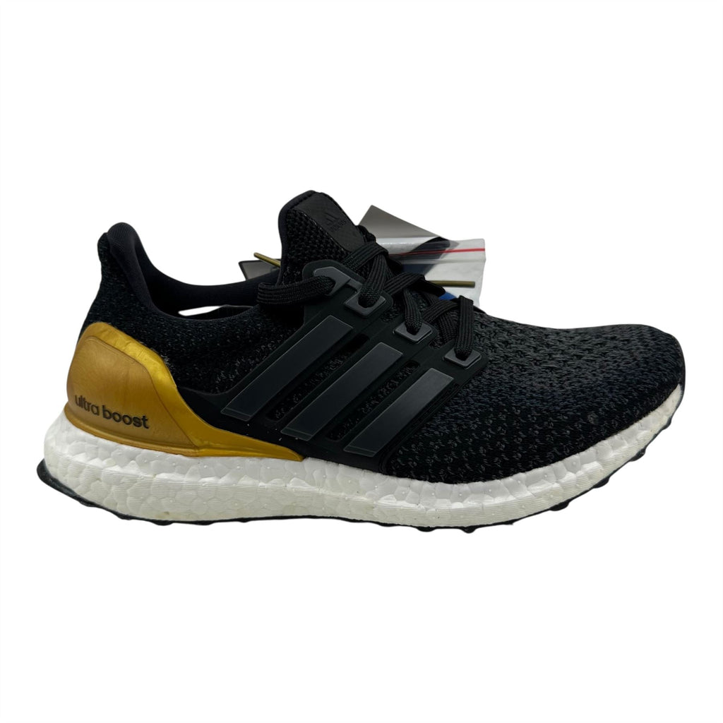 Adidas UltraBoost 2.0 Black Gold Mens Athletic UCLA Bruins Sneaker (BB0800)