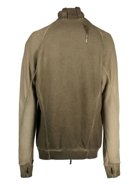 Boris Bidjan Saberi gradient-effect zipped cotton cardigan
