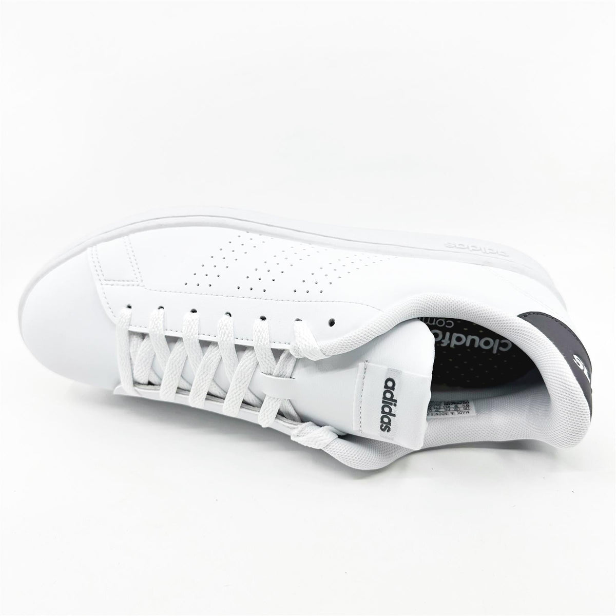 Adidas Advantage Cloud White Trace Grey Mens Athletic Sneakers (GW9161)