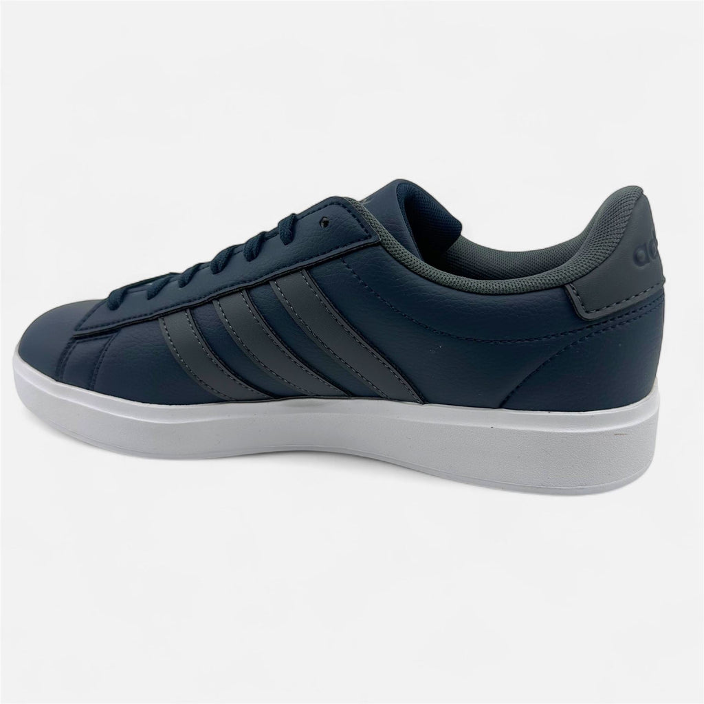 Adidas Grand Court 2.0 Aurora Ink Grey White Mens Athletic Sneaker (IG9226)