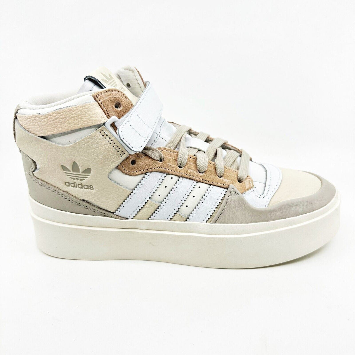 Adidas Forum Bonega Mid Ecru Tint Cloud Womens Sneakers GW7061