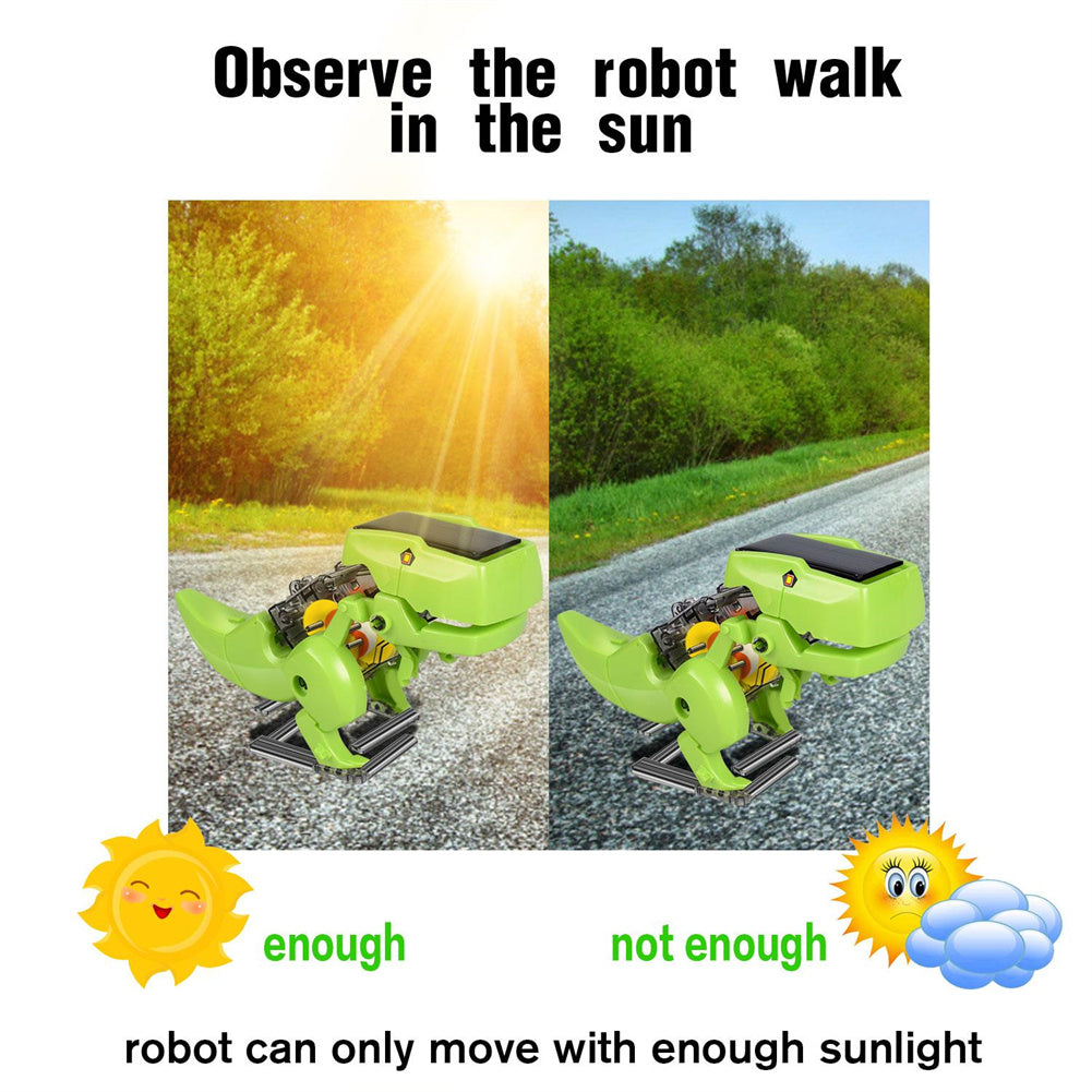 3-in-1 Solar Powered Dinosaur Robot Building Toys P673604