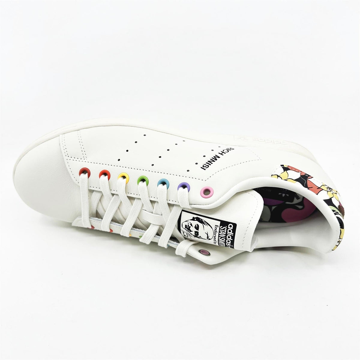 Adidas Stan Smith Pride RM Off White Multicolor Mens Athletic Sneakers (ID7494)