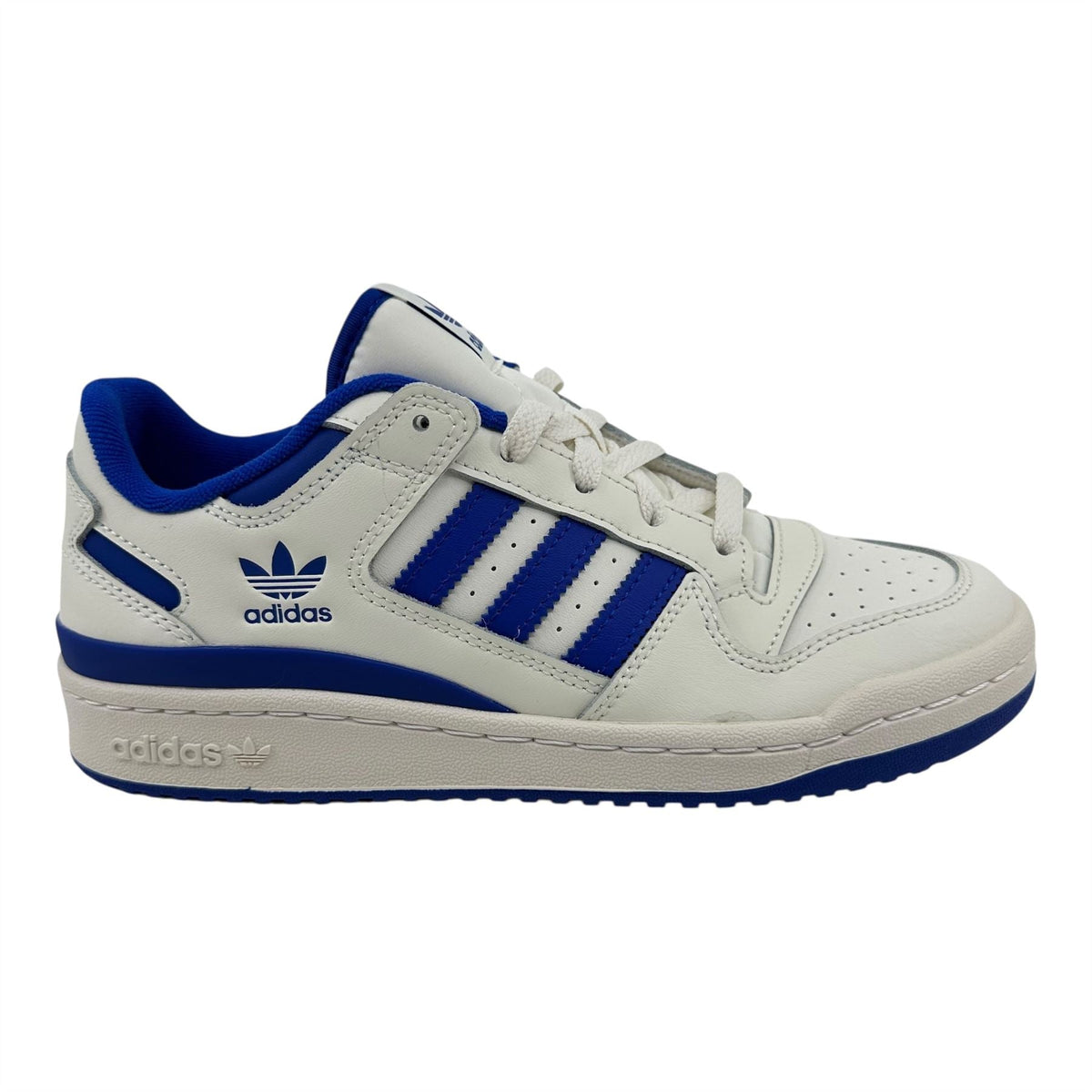 Adidas Forum Low CL White Royal Blue Womens Athletic Sneaker (IH7913)