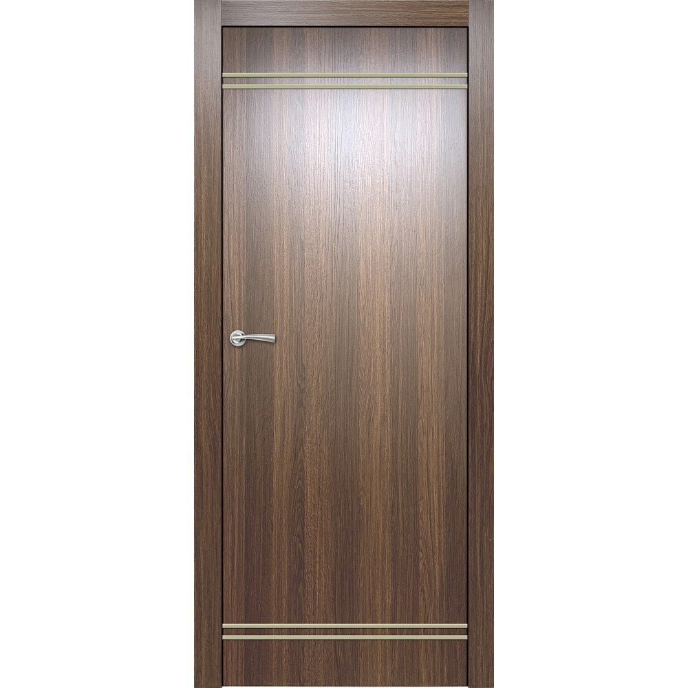 Prefinished Door Slab Whiskey Oak Gold Lines 24X80 Z841