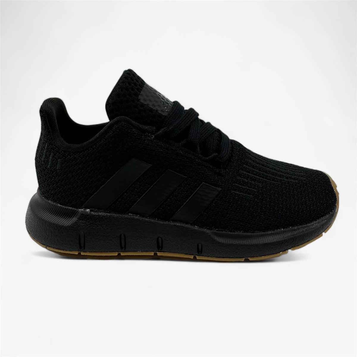Adidas Swift Run 1.0 EL Triple Black Baby Toddler Athletic Sneaker (IF2958)