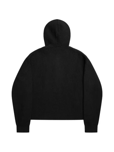 ALIS ribbed-knit hoodie