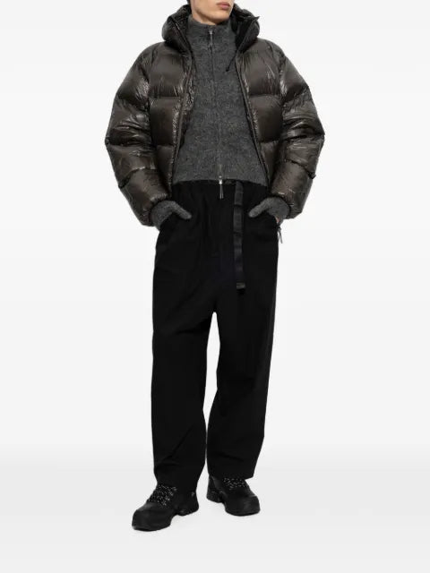 ROA quilted hooded down jacket