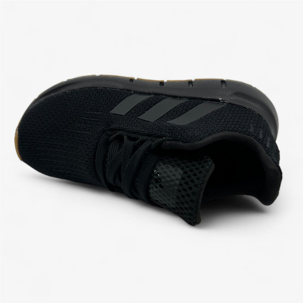 Adidas Swift Run 1.0 EL Triple Black Baby Toddler Athletic Sneaker (IF2958)