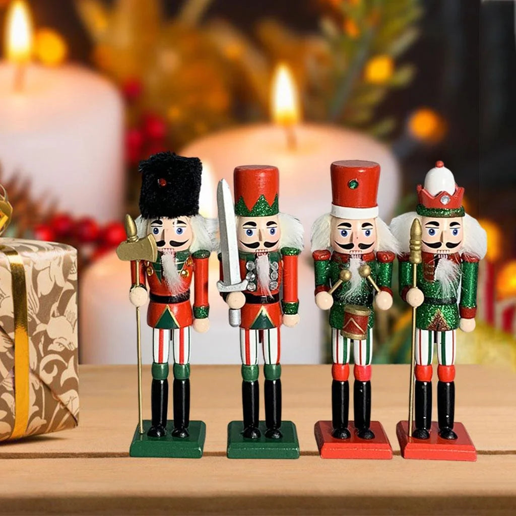 Wood Nutcracker Soldier Model Decorative Ornament T708481
