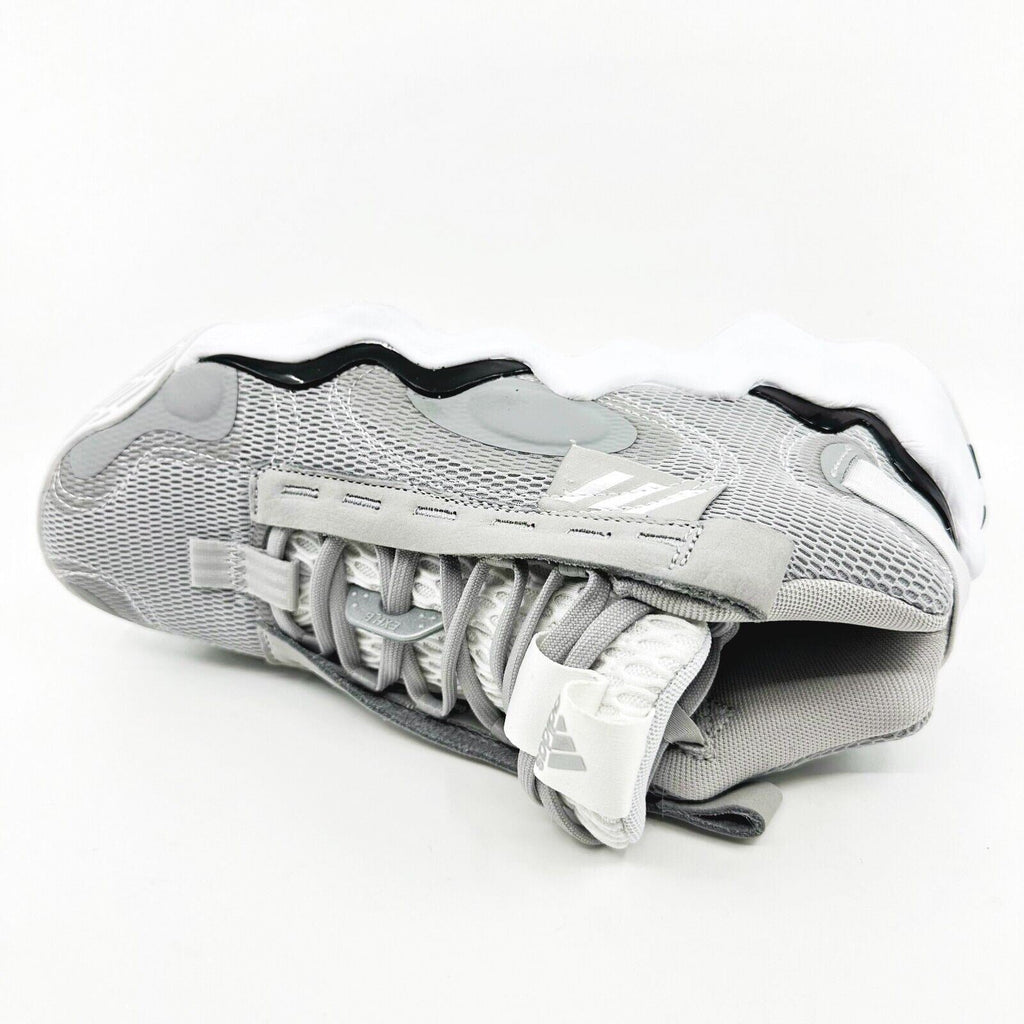 Adidas Exhibit B Mid Gray White Womens Size 8 Basketball Sneakers GY8983
