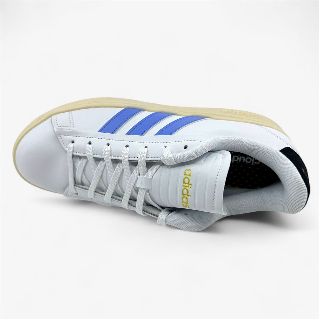 Adidas Grand Court Alpha White Blue Womens Size 11 Athletic Sneaker (H06115)