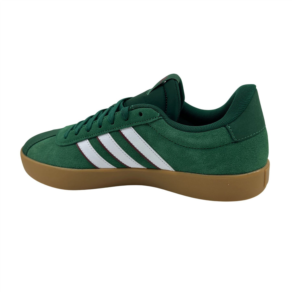 Adidas VL Court 3.0 Dark Green White Mens Athletic Sneaker (IH4790)