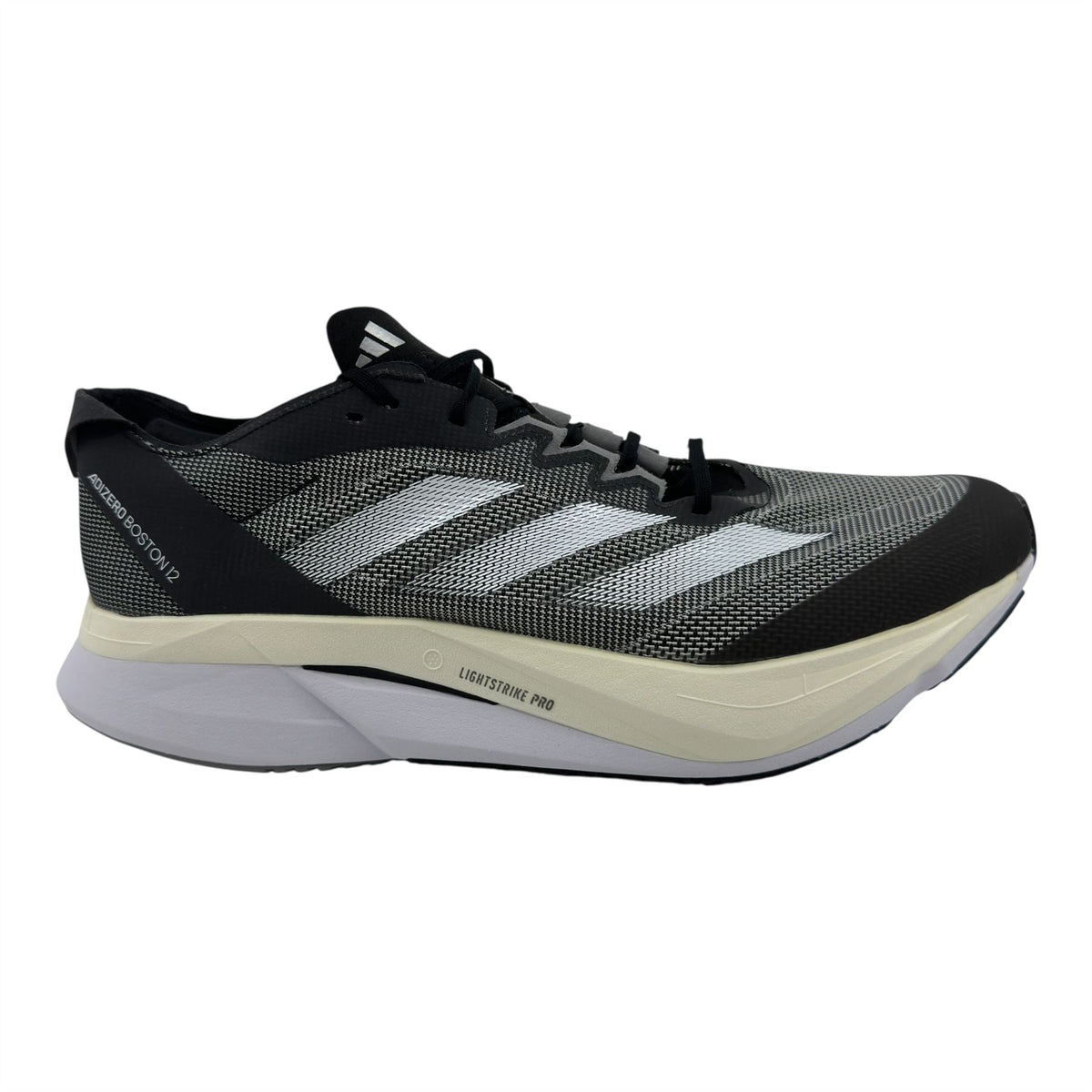 Adidas Adizero Boston 12 Black White Mens Athletic Sneaker (ID4234)