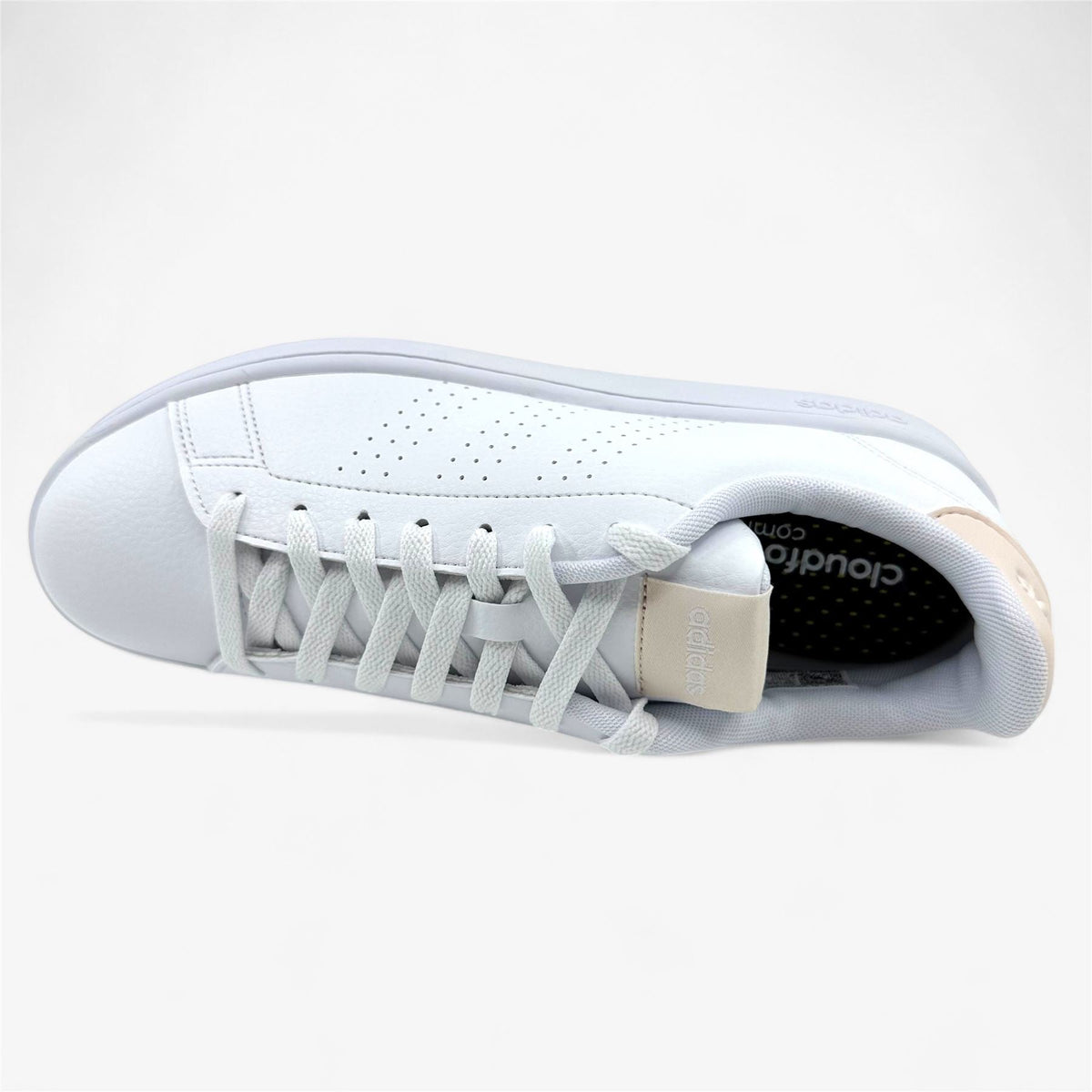 Adidas Advantage White Wonder Quartz Womens Size 9 Athletic Sneaker (ID9652)