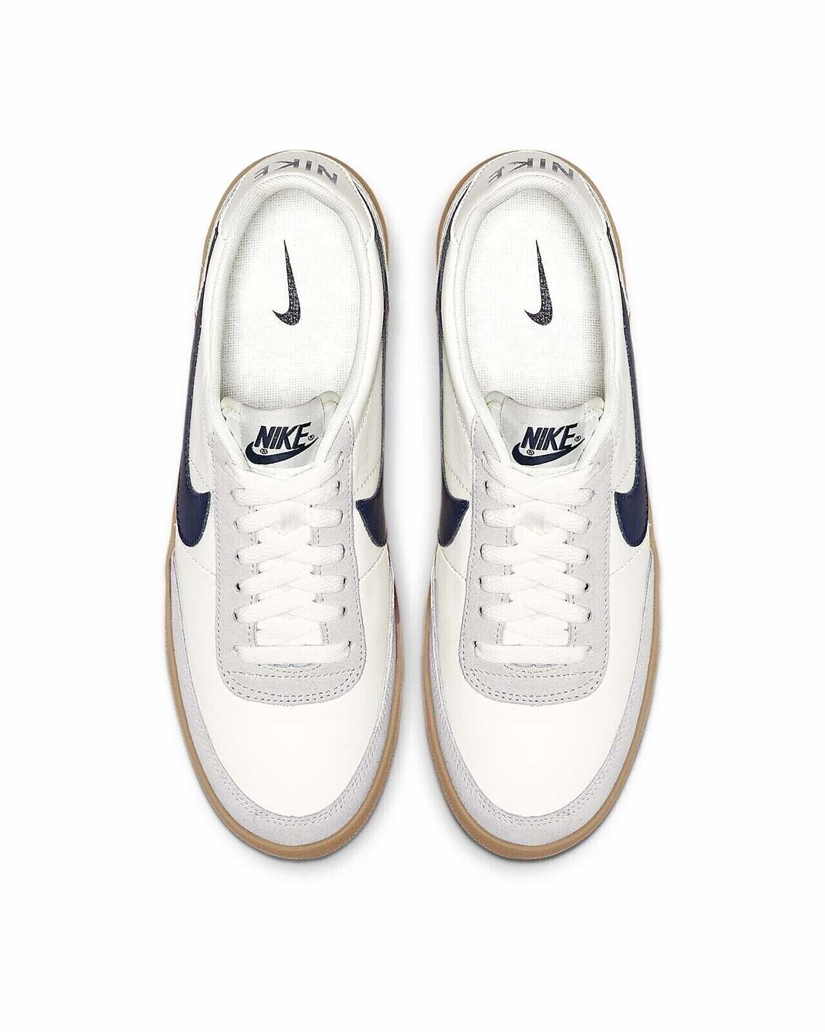 Men's Nike Killshot 2 Leather Sail/Midnight Navy-Gum Yellow (432997 107)