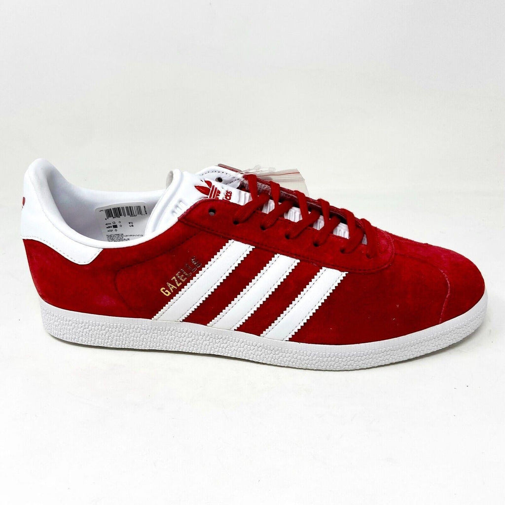 Adidas Gazelle Scarlet Red White Mens Size 9.5 Athletic Sneaker (S76228)