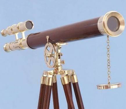 Brass Floor Standing Telescope U8742