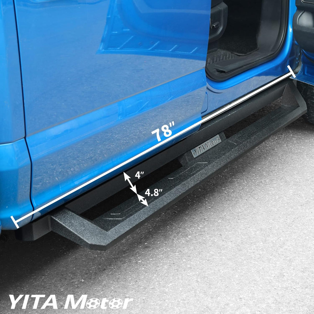 Black Powder Coated Nerf Bars Running Boards L25138
