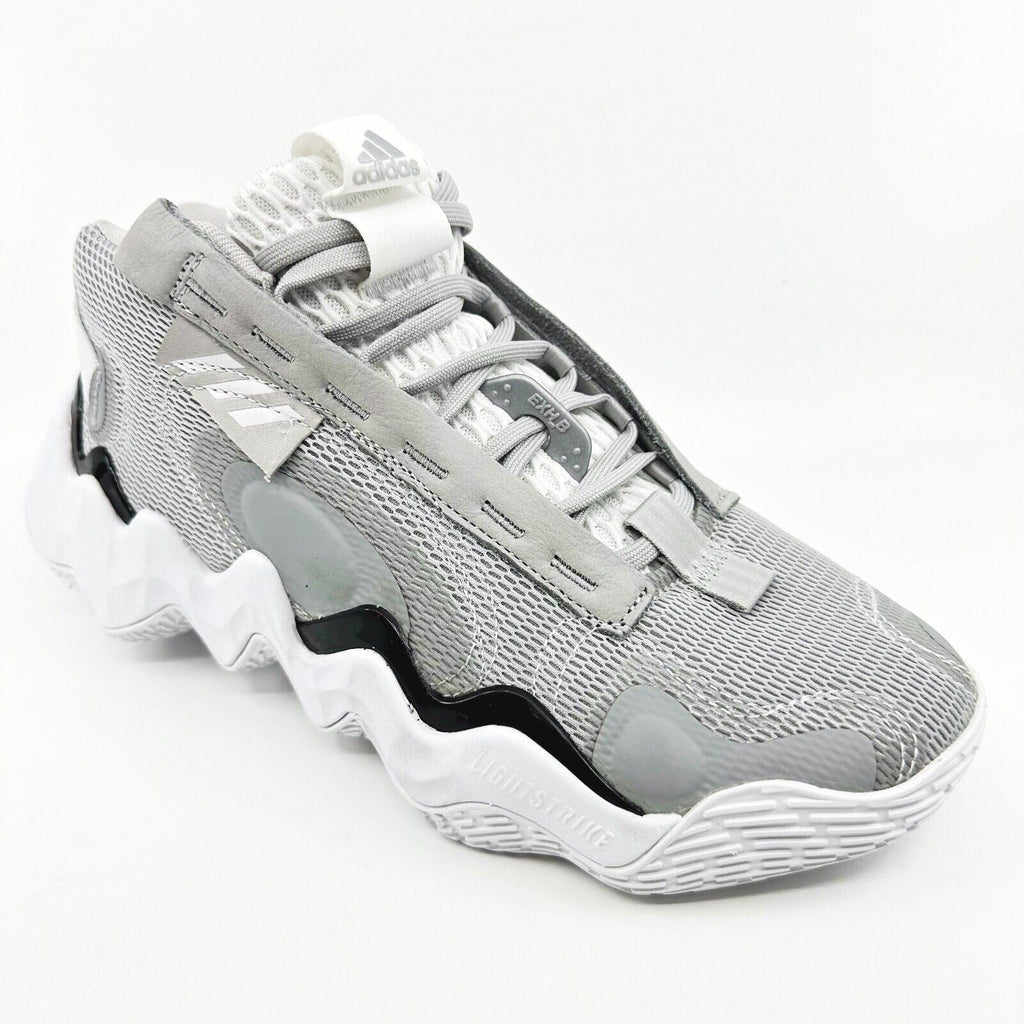 Adidas Exhibit B Mid Gray White Womens Size 8 Basketball Sneakers GY8983