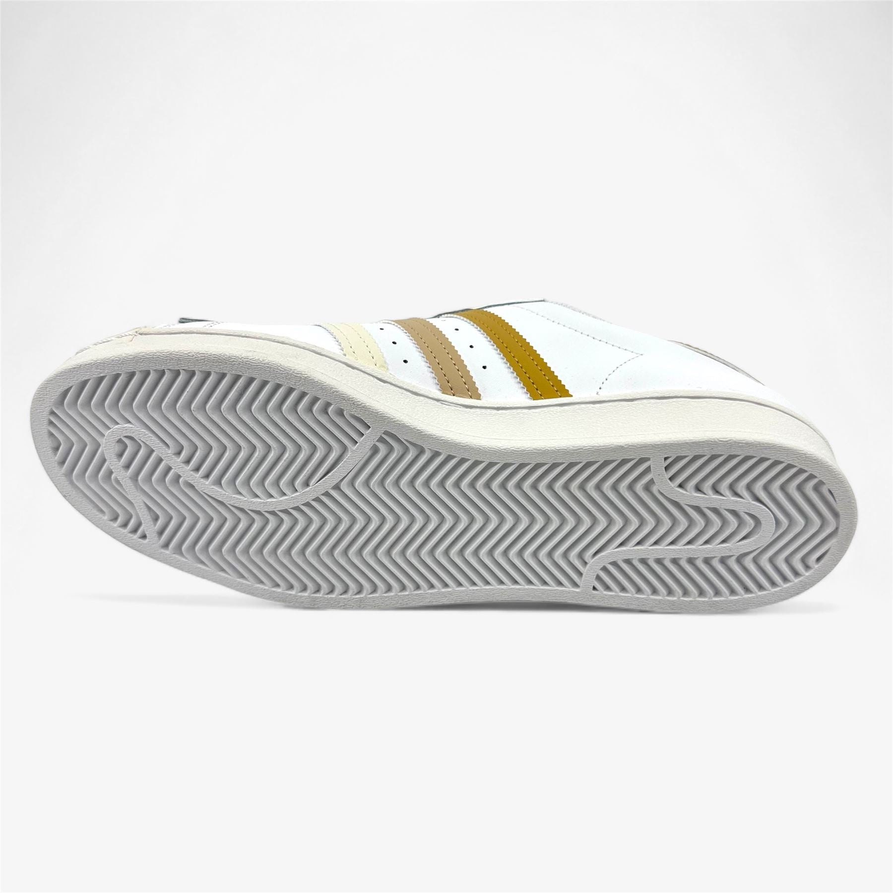 Adidas Superstar White Golden Beige Mens Athletic Sneaker (HP5500)