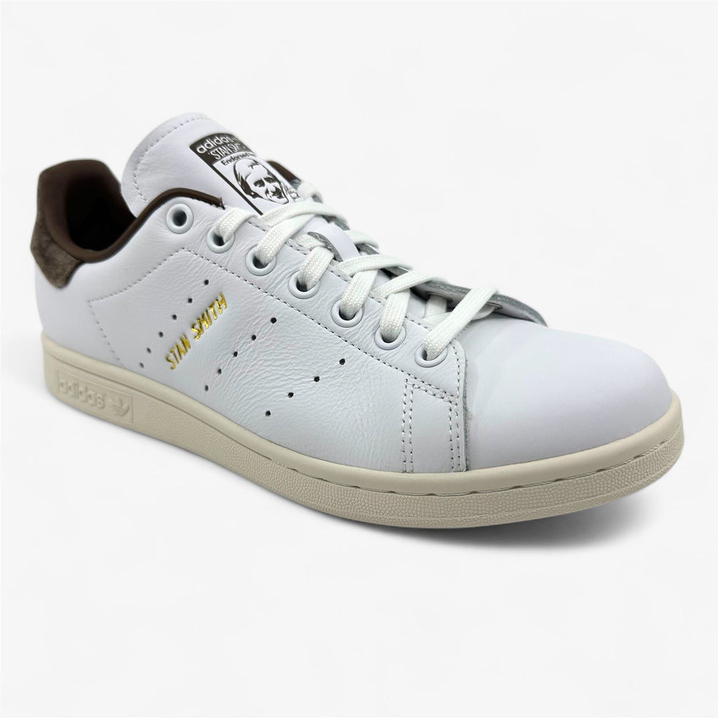 Adidas Stan Smith Cloud White Gold Brown Womens Athletic Sneaker (IF7003)