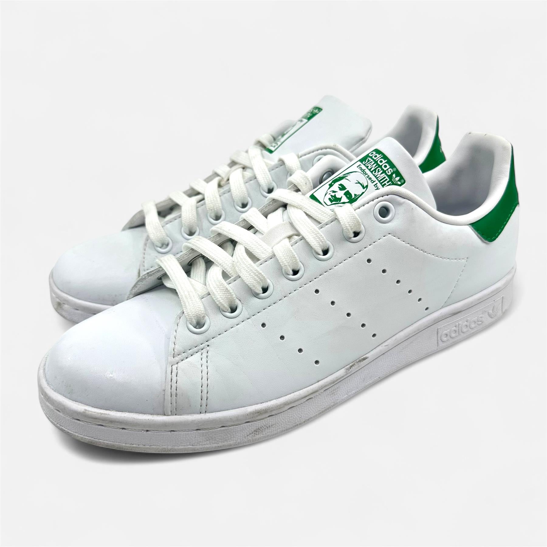 Adidas Stan Smith White Green Mens Size 8.5 Athletic Sneaker (FX5502)