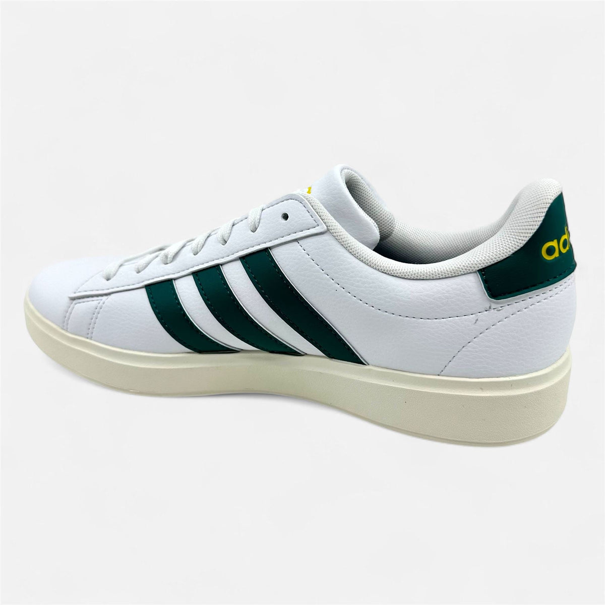 Adidas Grand Court 2.0 Cloud White Collegiate Green Mens Athletic Sneaker (ID1171)