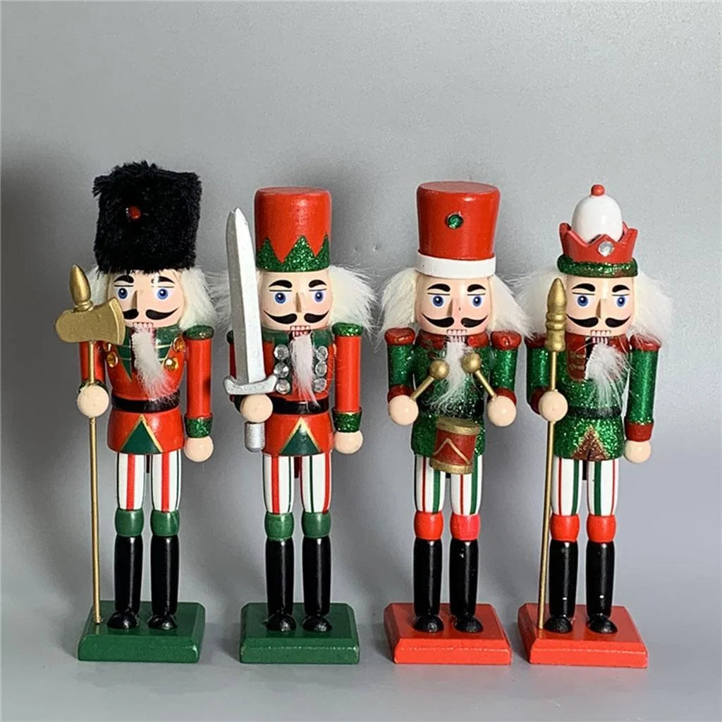 Wood Nutcracker Soldier Model Decorative Ornament T708481
