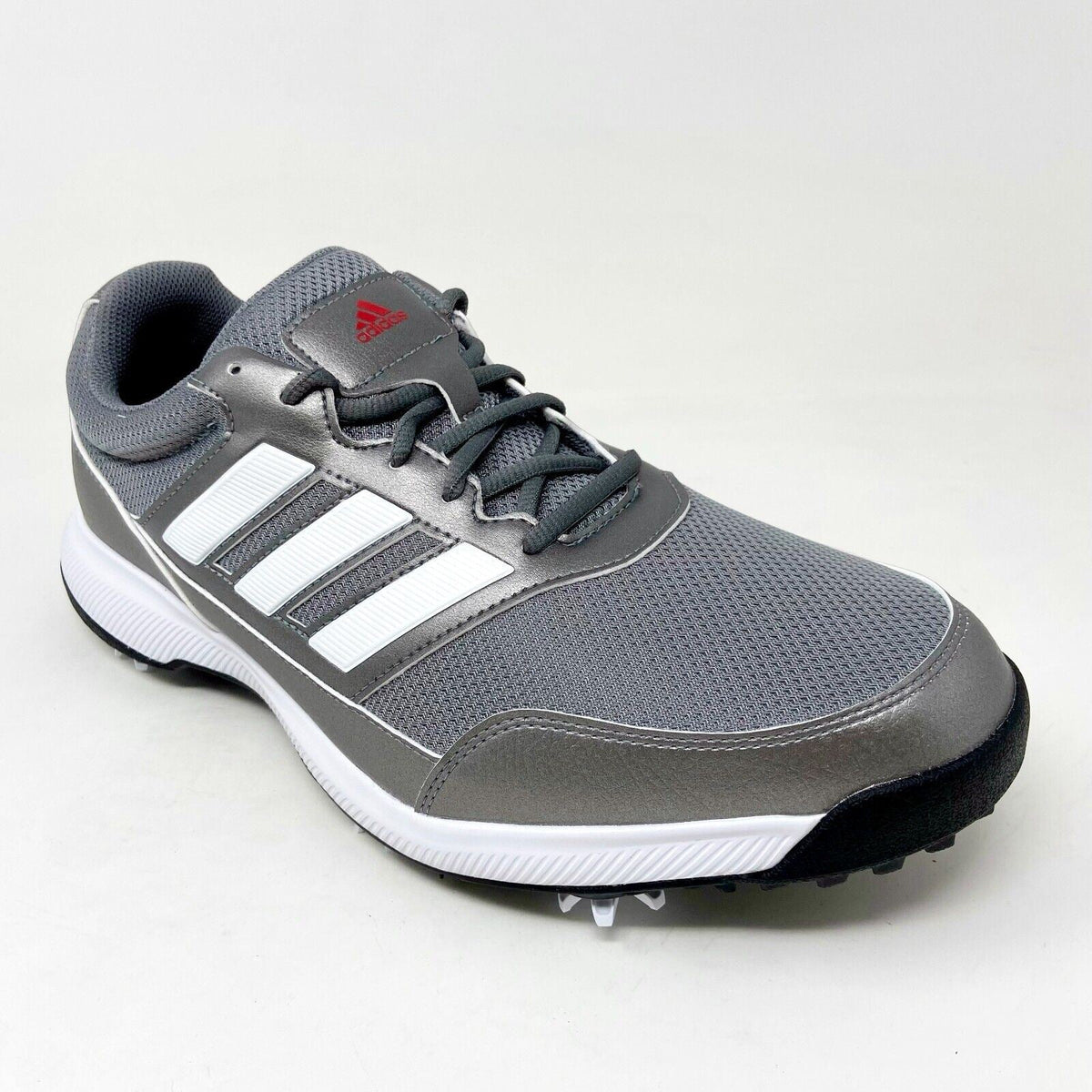 Adidas Tech Response 2.0 Iron White Scarlet Mens Wide Width Golf Shoes EE9420
