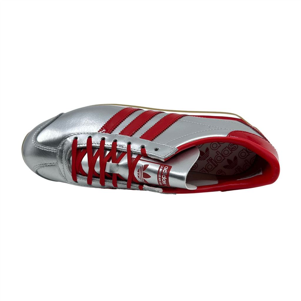 Adidas Country OG Silver Metallic Scarlet Red Womens Athletic Sneaker (JP8804)