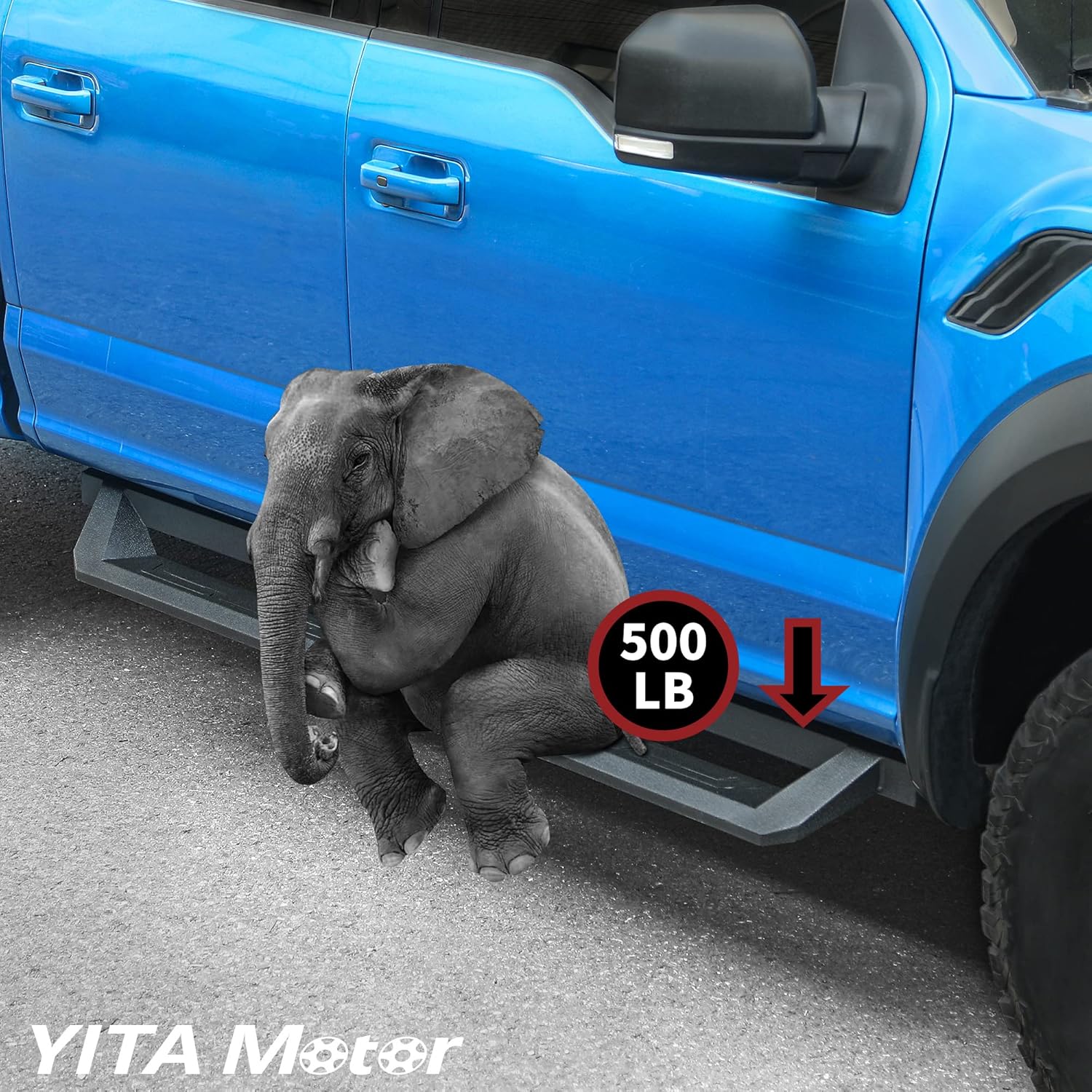 Black Powder Coated Nerf Bars Running Boards L25138